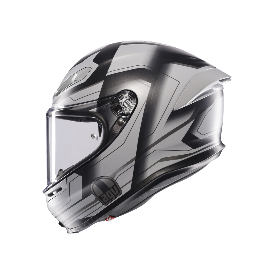 K6 S ULTRASONIC MATT BLACK/GREY - MOTORBIKE FULL FACE HELMET E2206