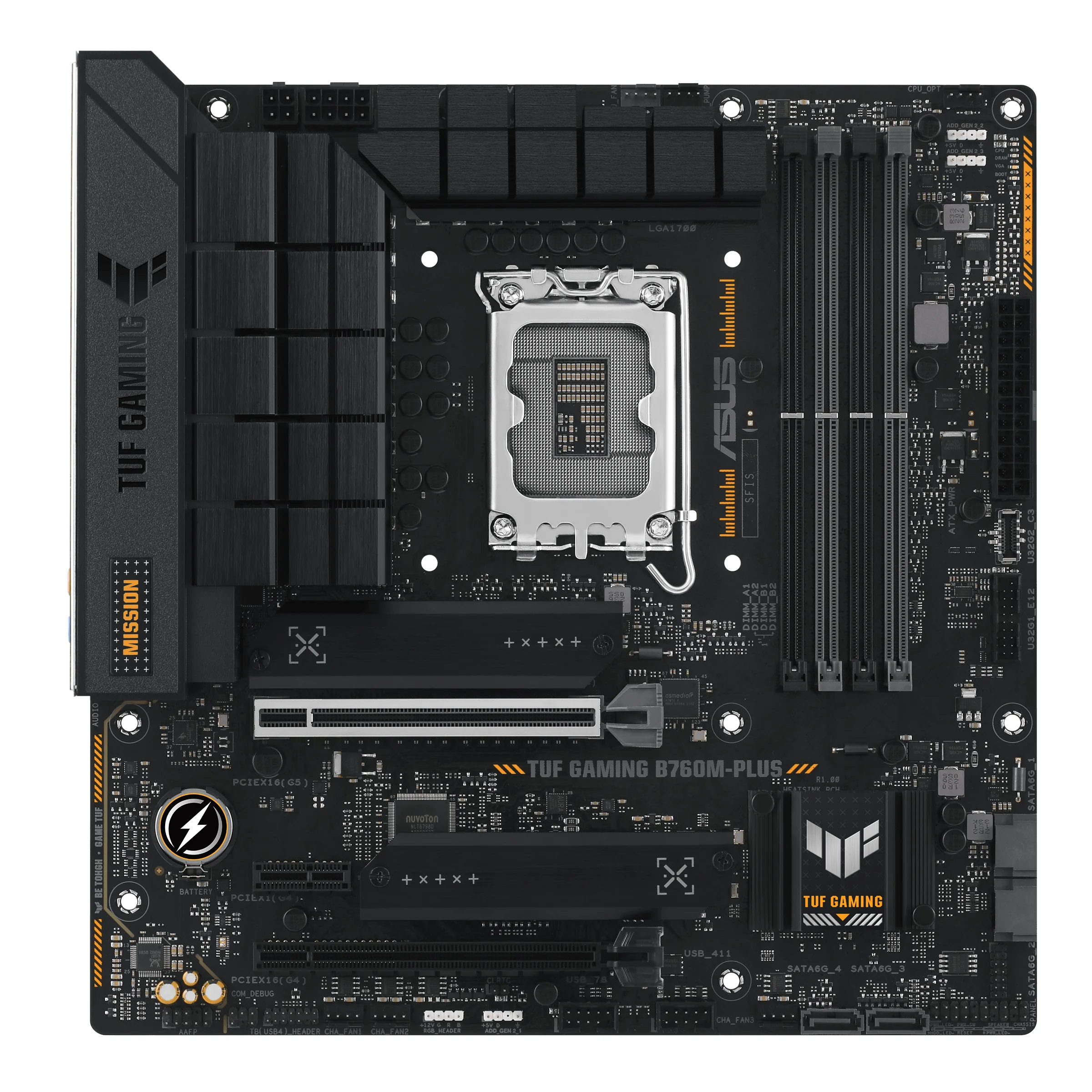 ASUS TUF GAMING B760M-PLUS (mATX. B760. LGA 1700. DDR5)