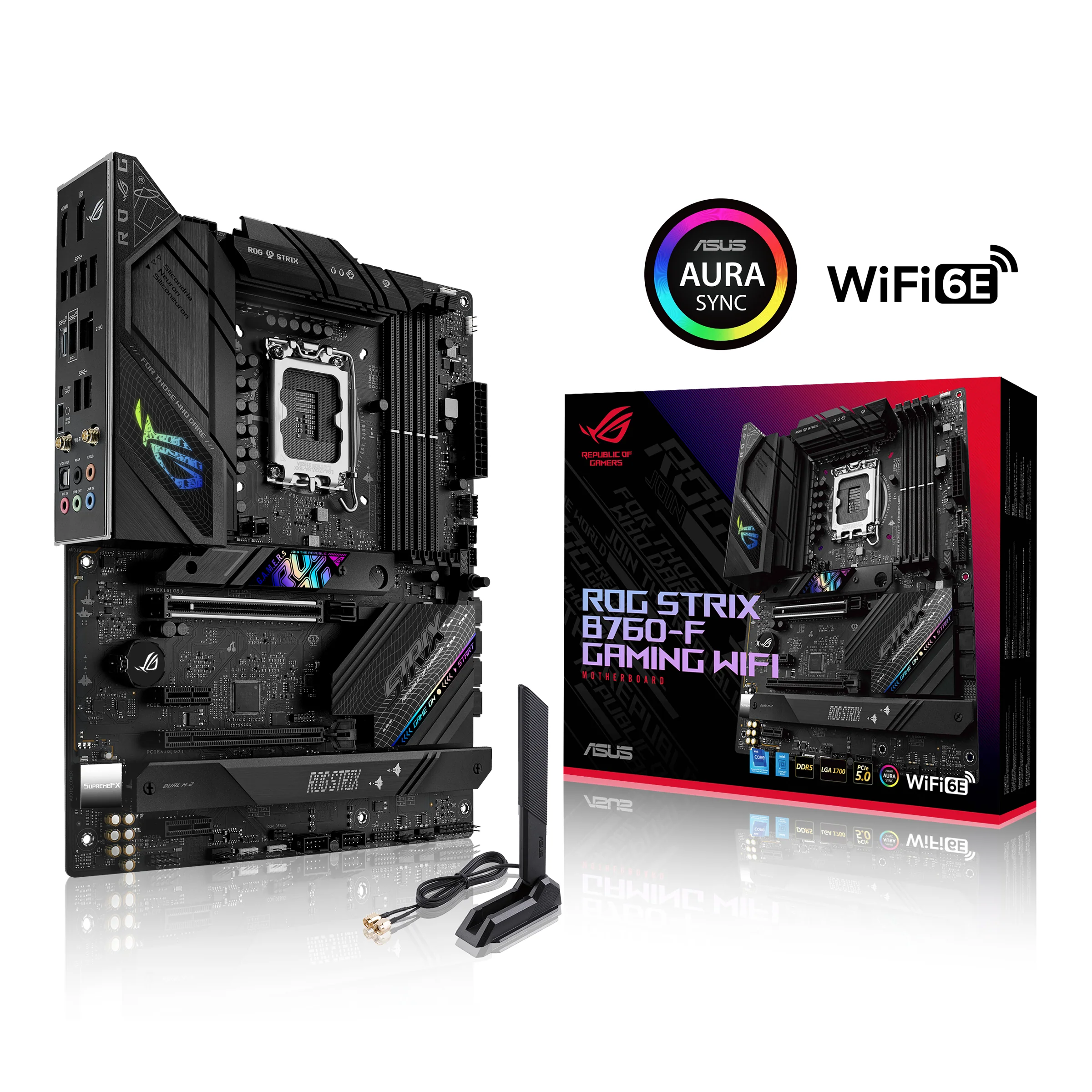 ASUS ROG STRIX B760-F GAMING WIFI (ATX. B760. LGA 1700. DDR5) - Bundkort