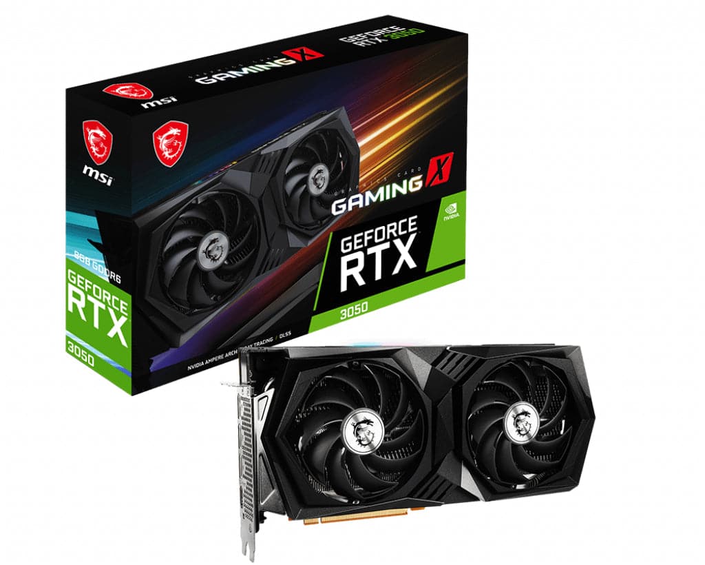 MSI GeForce RTX 3050 GAMING X 8G 8GB