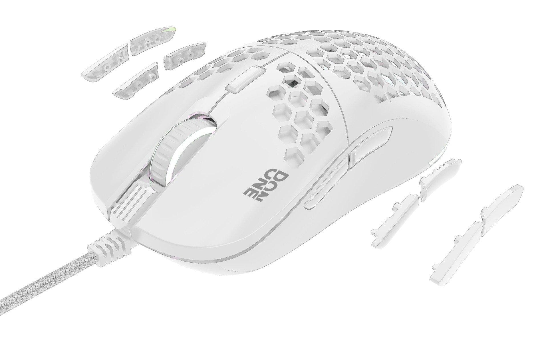 DON ONE – GM500 RGB leichte Gaming-Maus – WEISS