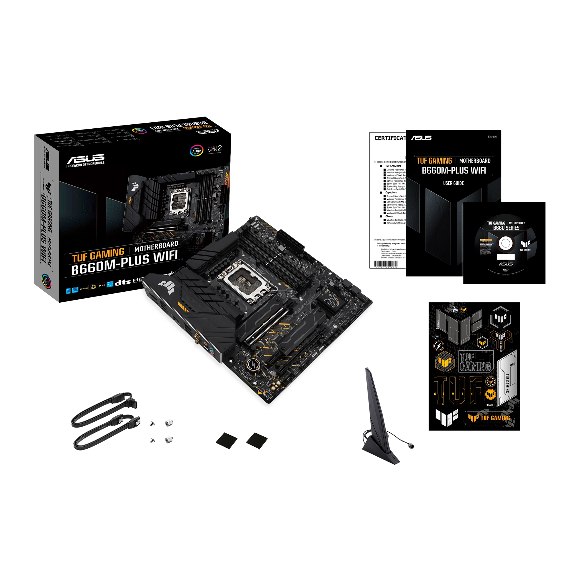 ASUS TUF GAMING B660M-PLUS WIFI (mATX. B660. LGA 1700. DDR5)