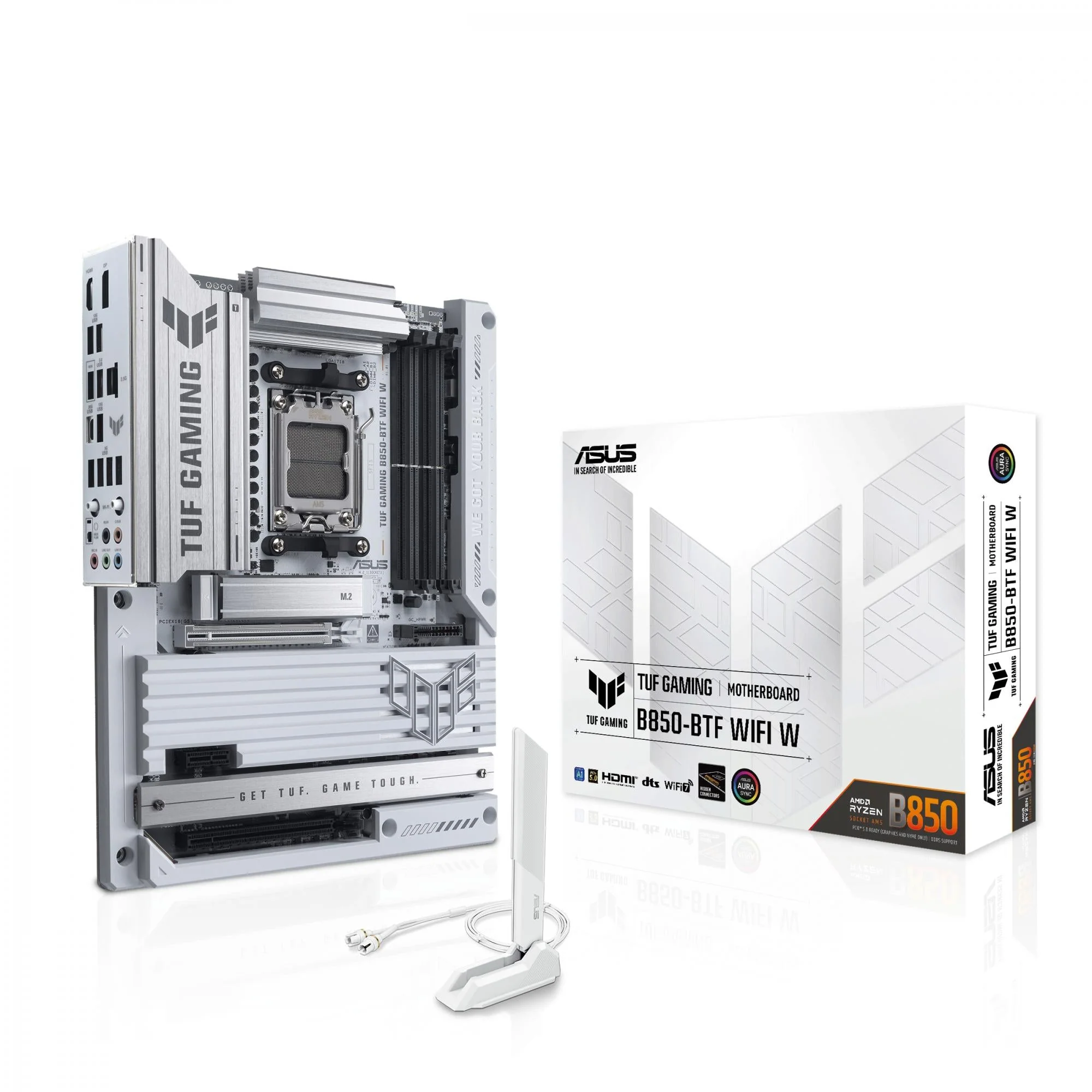 ASUS TUF GAMING B850-BTF WIFI WHITE (ATX. B850. AM5. DDR5. BTF)