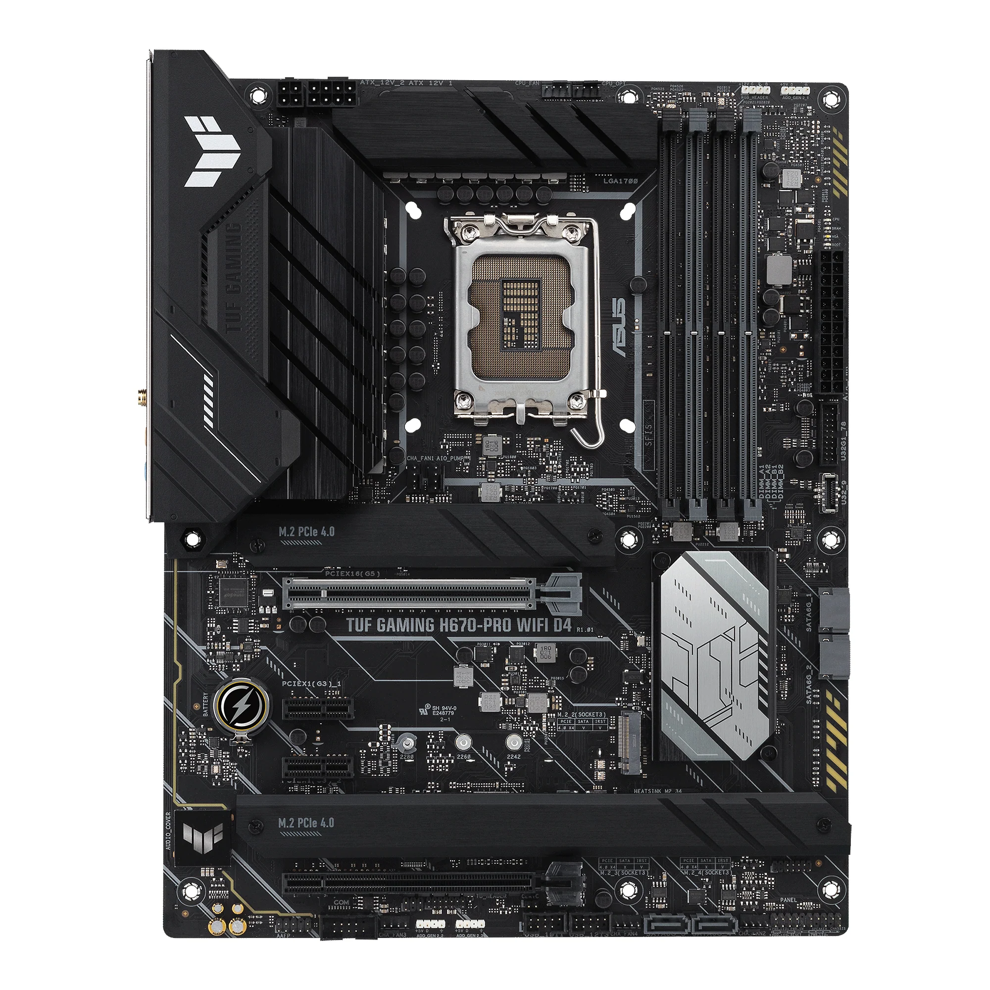 ASUS TUF GAMING H670-PRO WIFI D4 (ATX. H670. LGA 1700. DDR4)