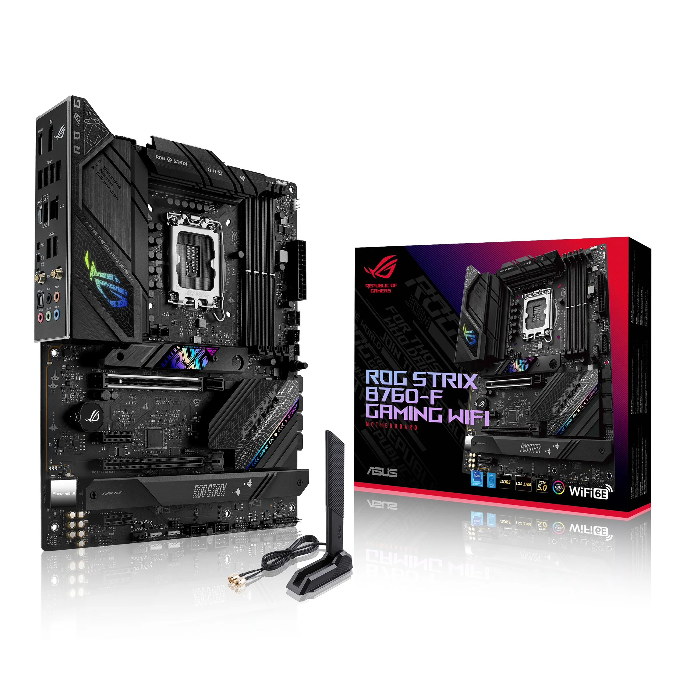ASUS ROG STRIX B760-F GAMING WIFI (ATX. B760. LGA 1700. DDR5) - Bundkort